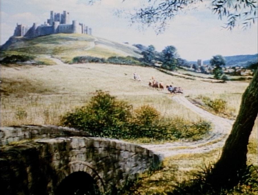 images from the film The Story of Robin Hood and His Merry Men