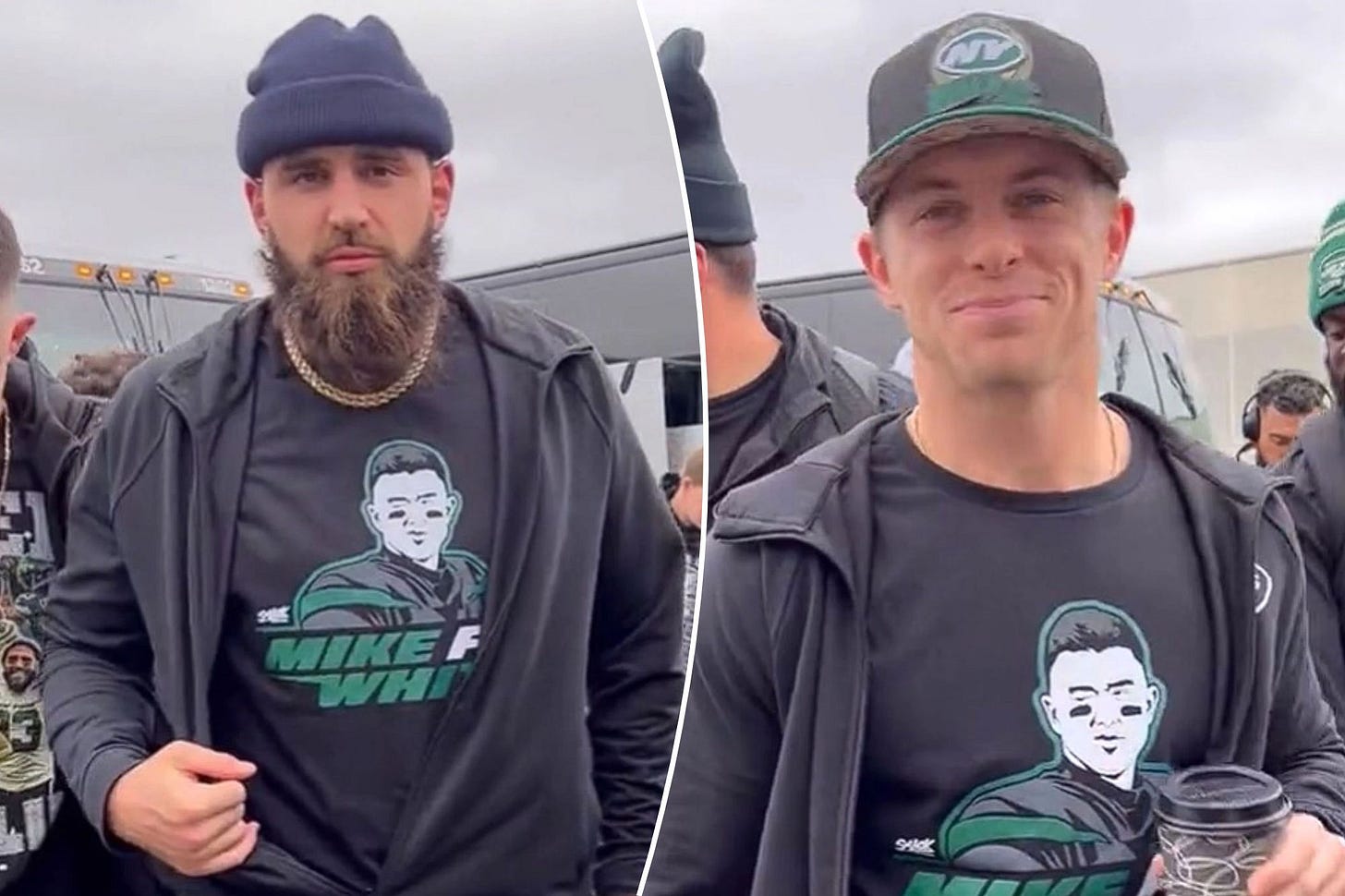 Jets rocking Mike White t-shirts ahead of Vikings game Jets rocking Mike White t-shirts ahead of Vikings game