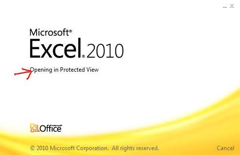 excel opening in protected view message 1 excel opening in protected view message
