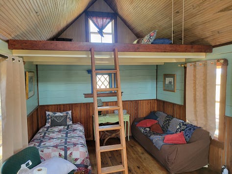 Four houses to possibly choose from to own, maybe live in part-time, full-time, or as a place to escape yet also make money, write off taxes, and savor till you die.