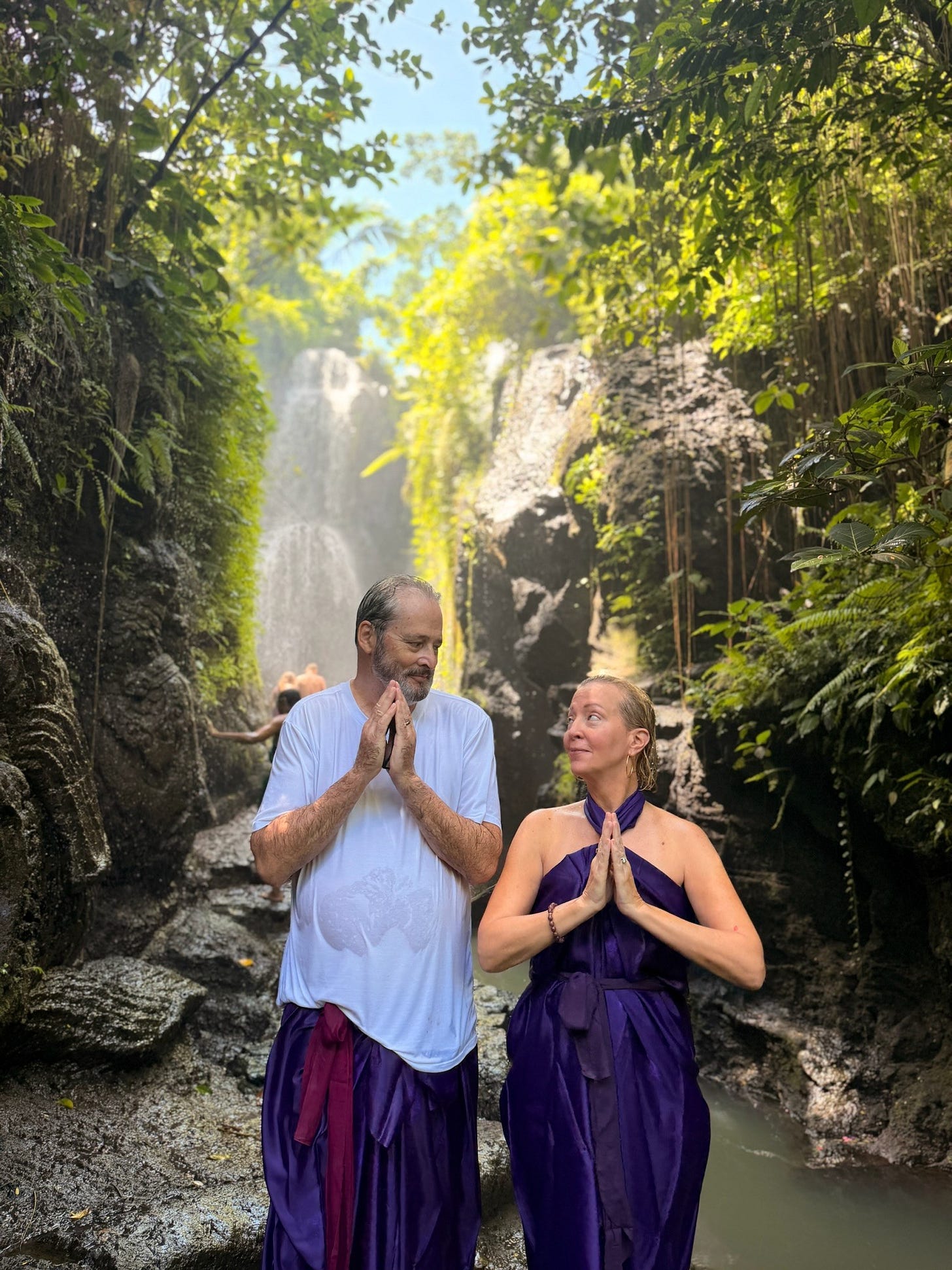 Quiet reflective moment after the Melikat ceremony in Bali. Quiet reflective moment after the Melikat ceremony in Bali.