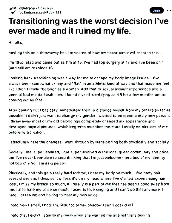 top surgery regret