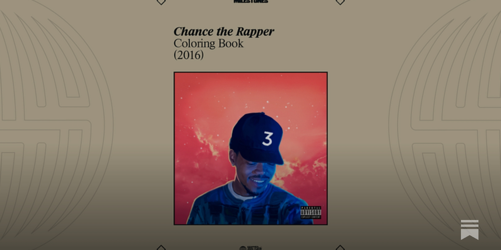 Milestones: Coloring Book by Chance the Rapper