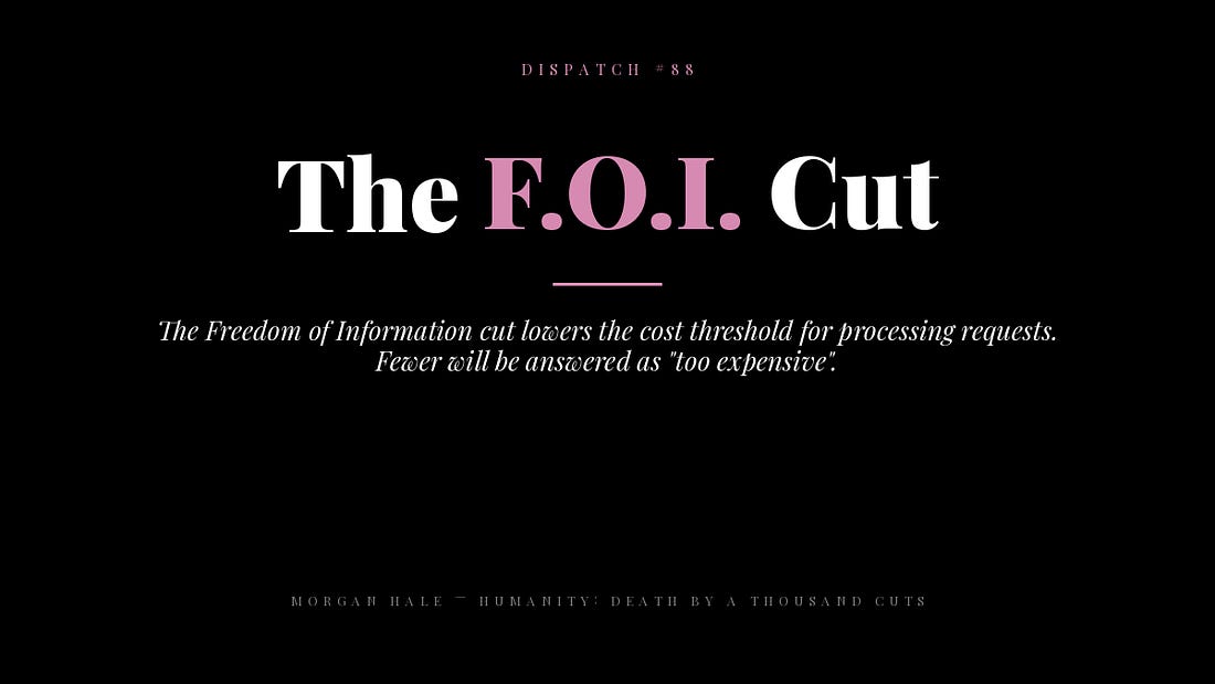 The F.O.I. Cut