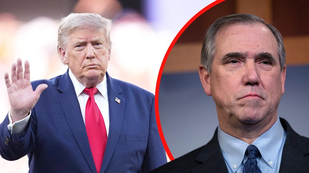 President Donald Trump, Sen. Jeff Merkley President Donald Trump, Sen. Jeff Merkley