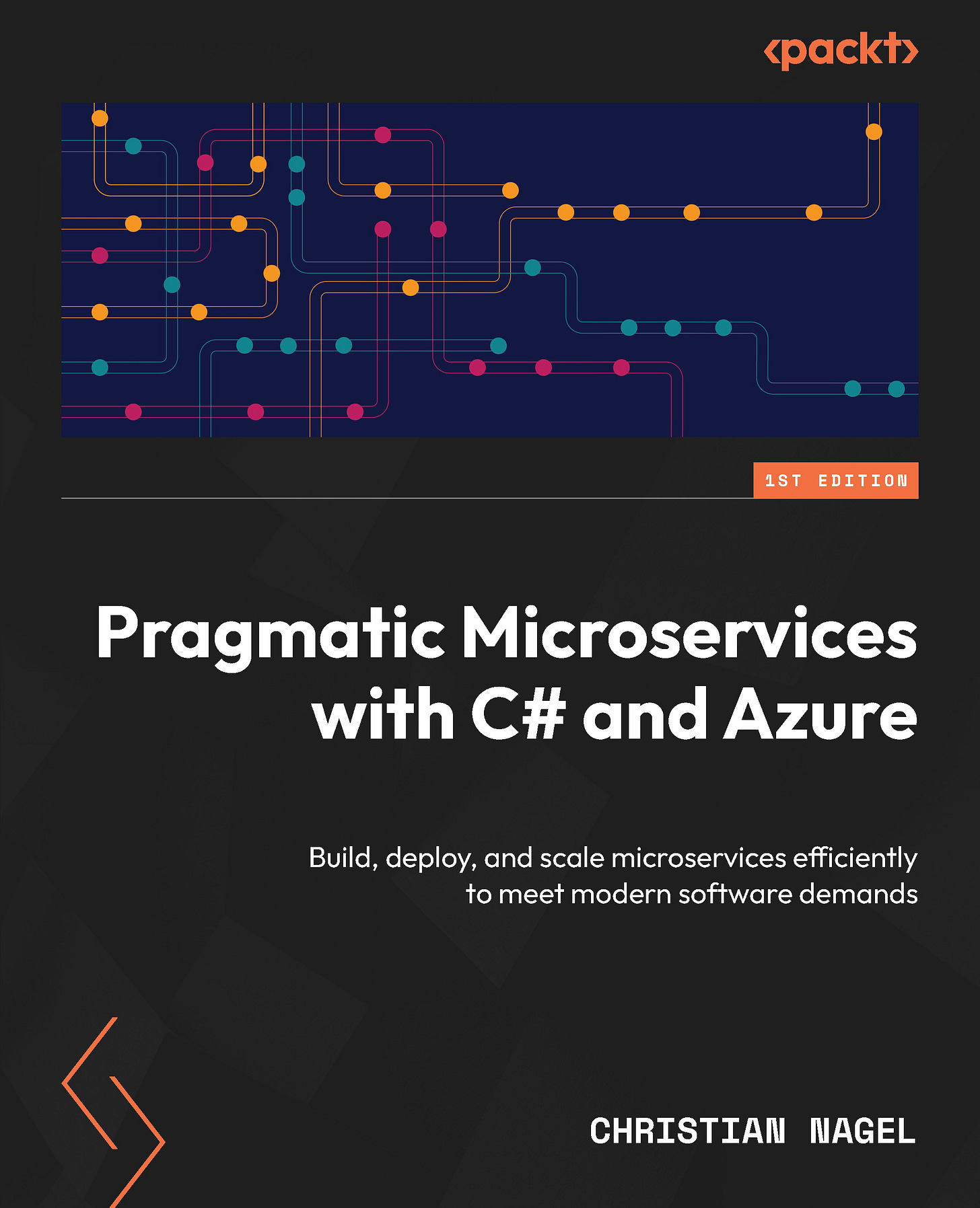 Pragmatic Microservices with C# and Azure, Published by Packt, Book Cover