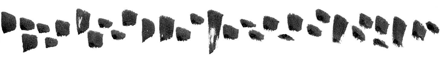 Black and white ink drawing by graphic novelist K. Woodman-Maynard. 