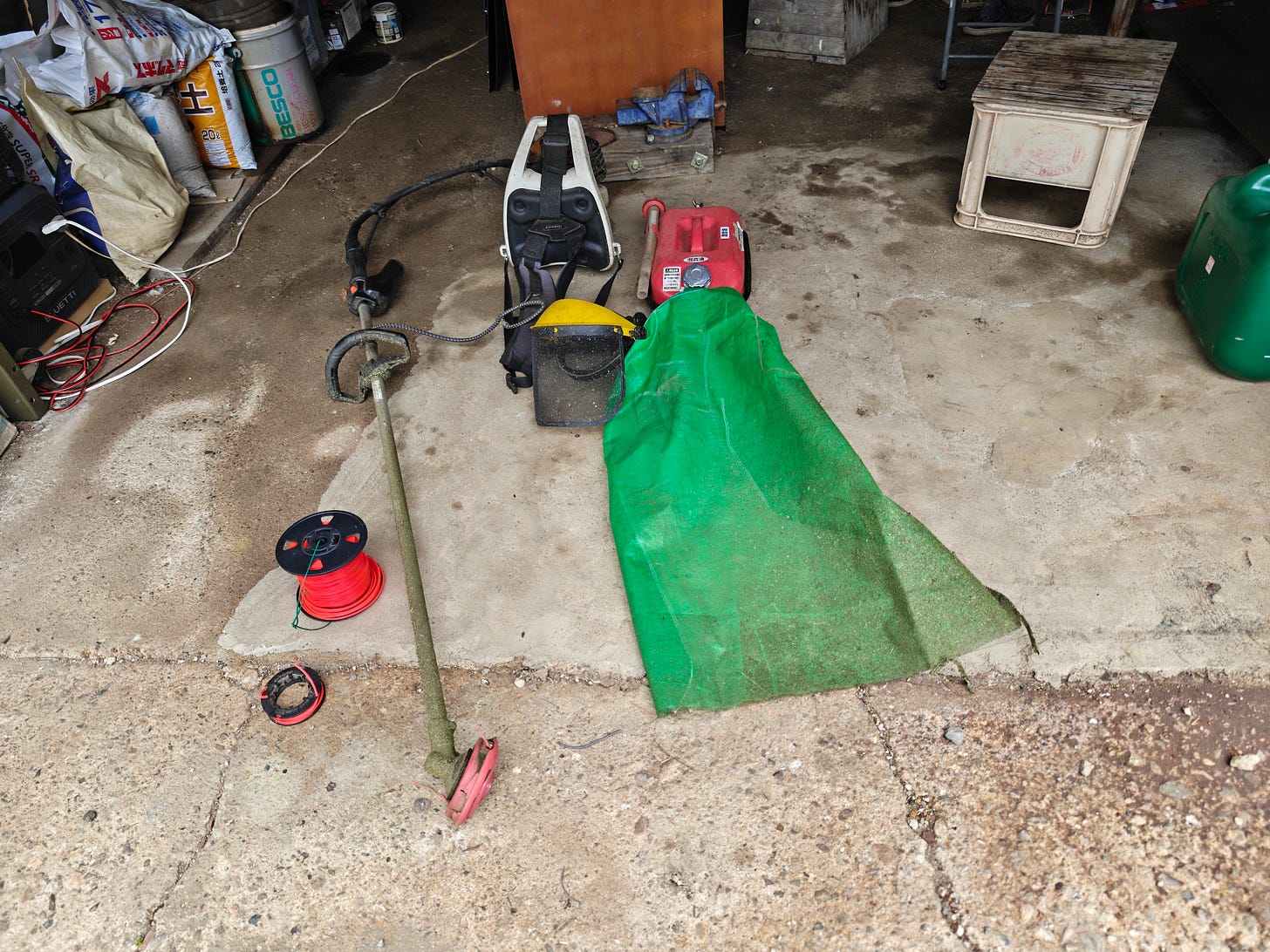 私の草刈り道具一式 私の草刈り道具一式
