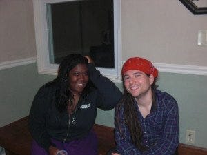 Keisha Thorpe and Darren D'amato at the residency Keisha Thorpe and Darren D'amato at the residency