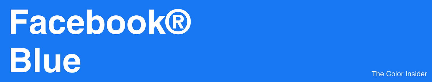 Facebook Blue History and Design - by Sasha Lavrova