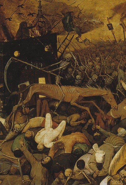 Pieter Bruegel the Elder, Details from The Triumph... - el laberinto