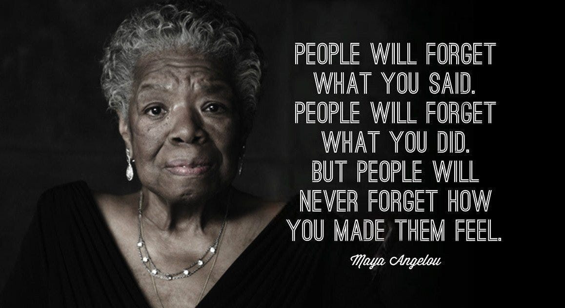 People will never forget how you made them feel | by Treadmill Treats |  Medium