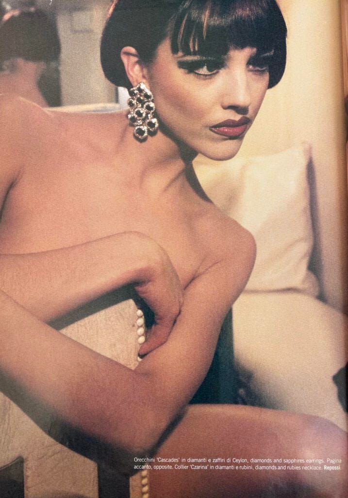 Crazy Horse Paris icon Roxy Tornado featured in Vogue Italia.