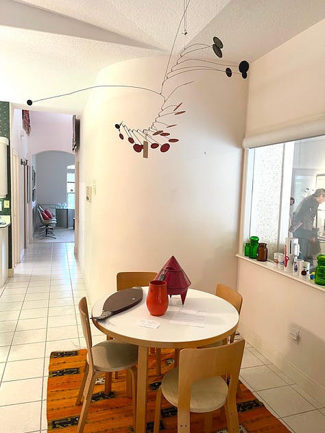 photos taken at three wildly different estate sales: a more-than 30-foot mural that spanned two floors at a beachside estate; a mid-century setup near Orlando; a stunning room at a Frank Lloyd Wright/Alaskan-art themed home