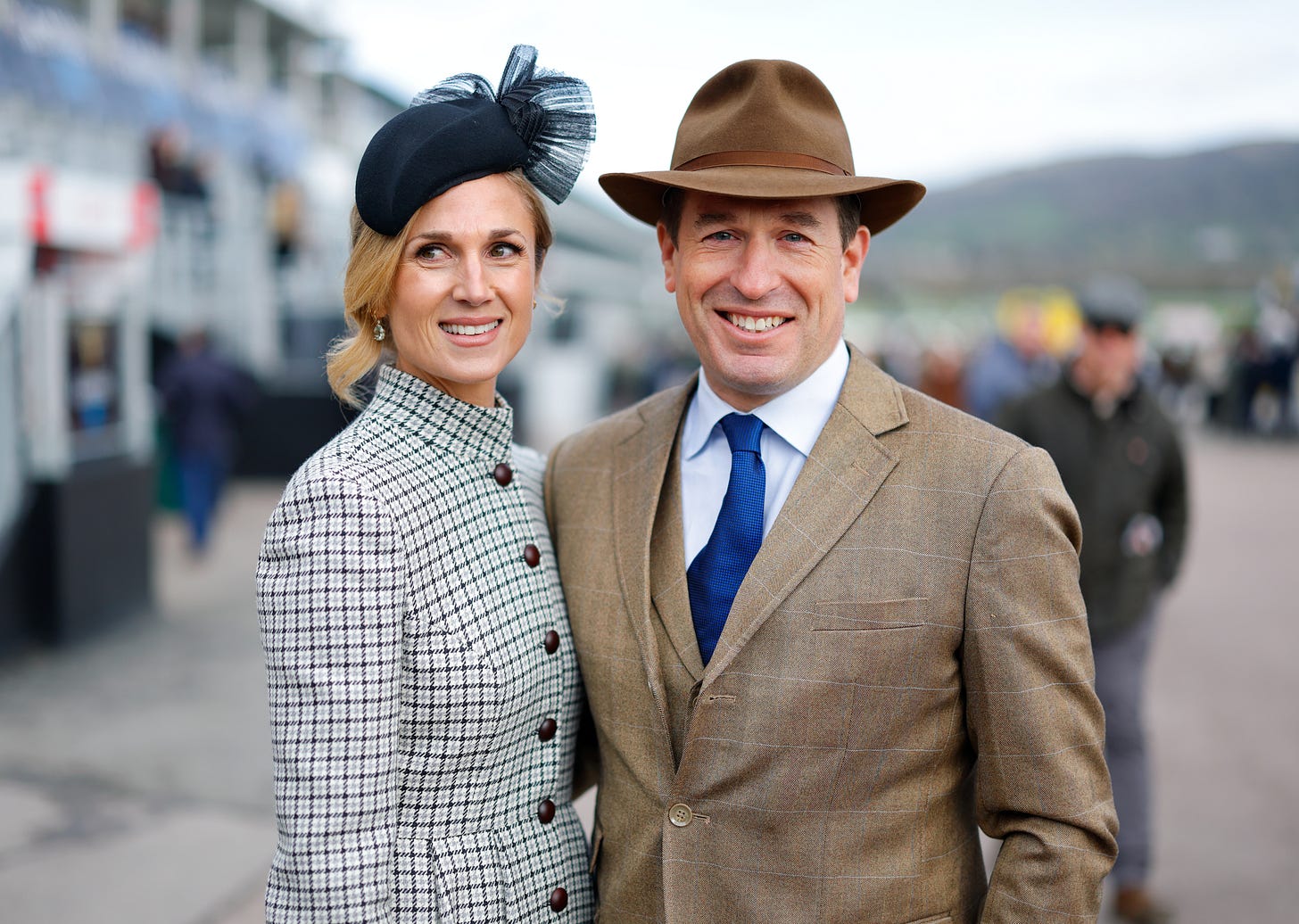Harriet Sperling and Peter Phillips stood next to each other smiling
