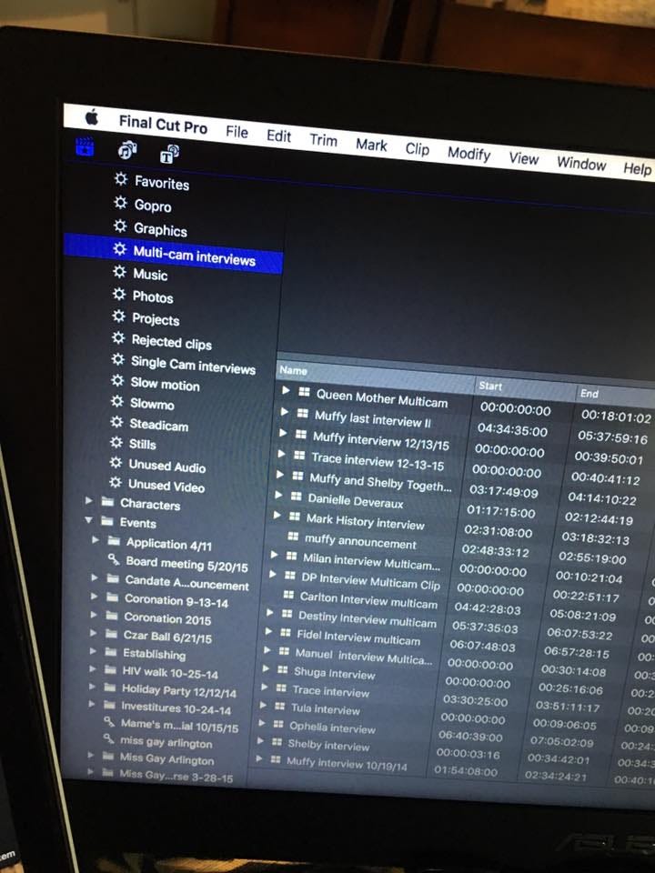 Final Cut Pro keywords and smart collections
