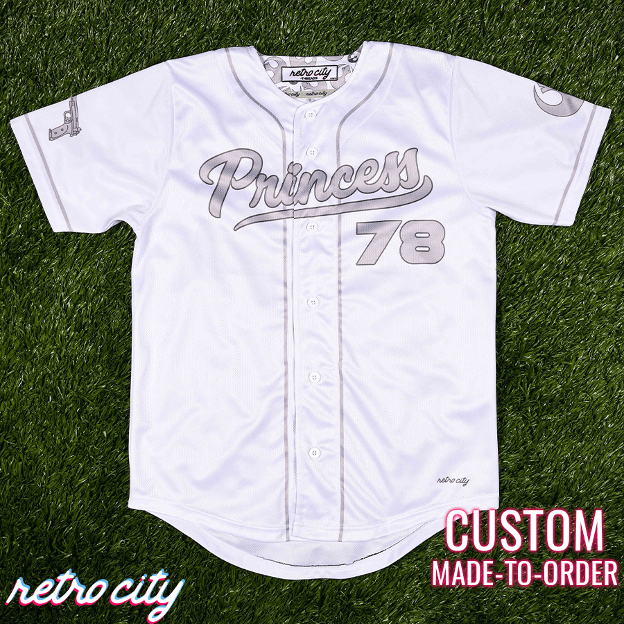 Rebel Princess Full-Button Baseball Jersey 2T / Leia | #78