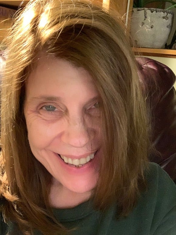 Photo of author, Beth Brown, brown hair, green eyes, smiling, My Forever Son