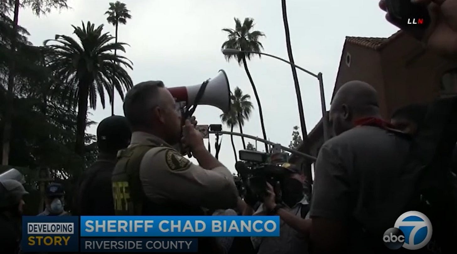 May be an image of text that says 'LL 0:28 DEVELOPING SHERIFF CHAD SHERIFFCHADBIANCO BIANCO abc េ 0:44 ++'