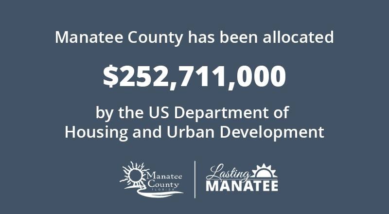 Manatee County Receives $252M in Federal Disaster Relief Funding 