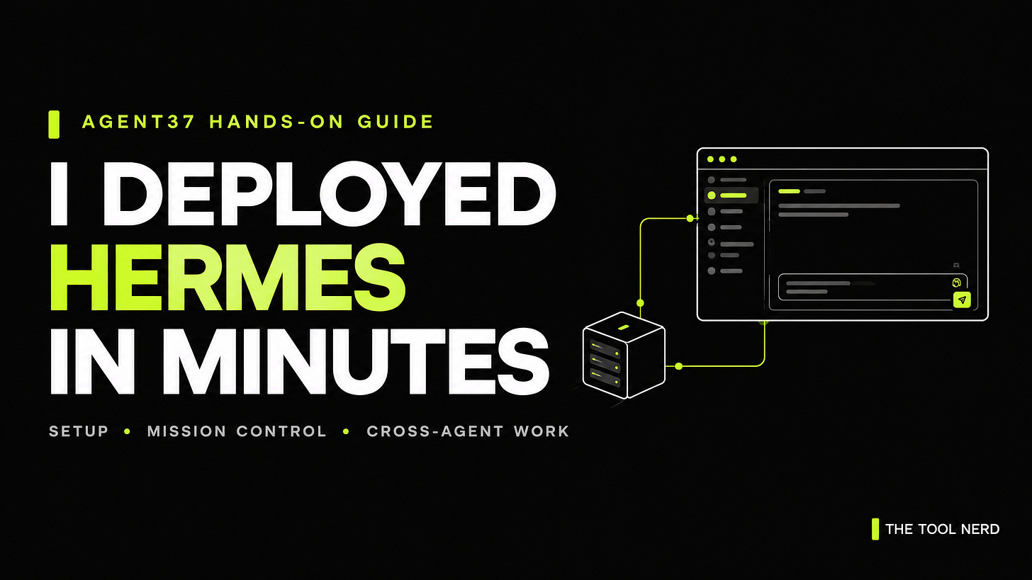 Cover: I Deployed Hermes in Minutes Cover: I Deployed Hermes in Minutes