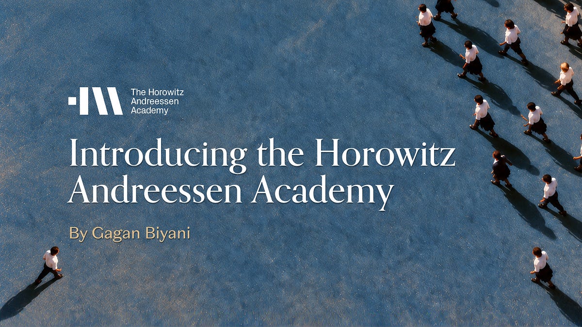 a16z 推出 Horowitz Andreessen Academy：面向高中毕业生的旧金山 AI 建造者学校