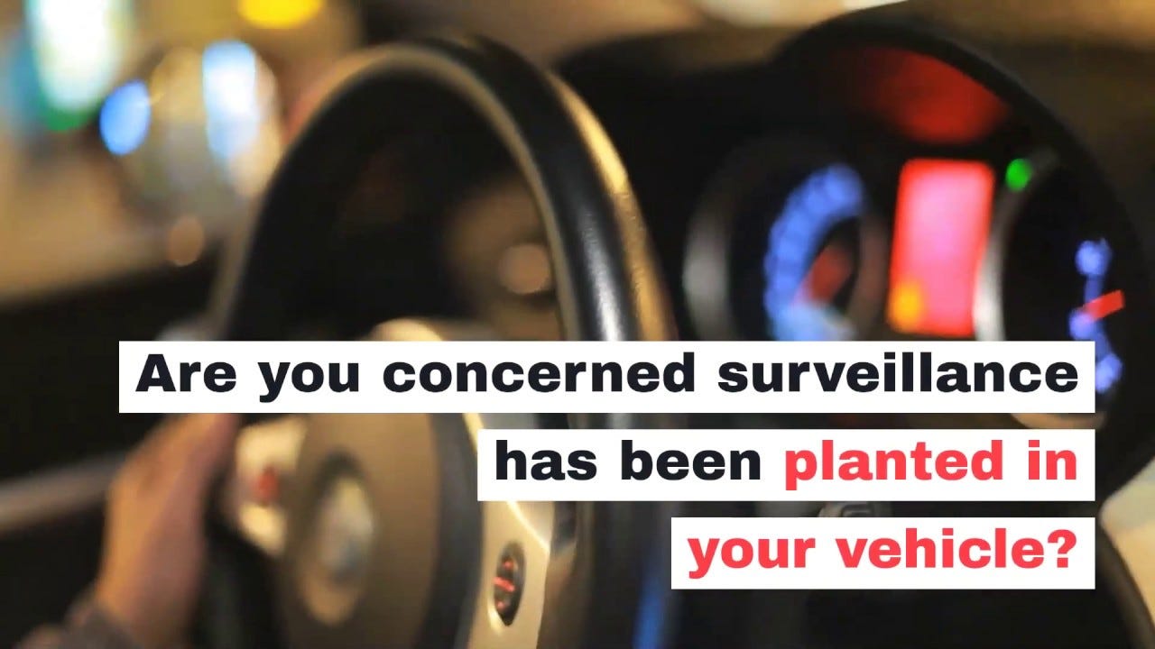 Vehicle Bug Sweeps & Counter Surveillance for Cars