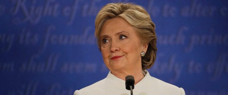hillary clinton looking at donald trump hillary clinton looking at donald trump