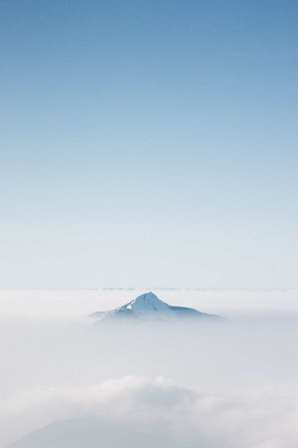 snow covered mountain under blue sky during daytime