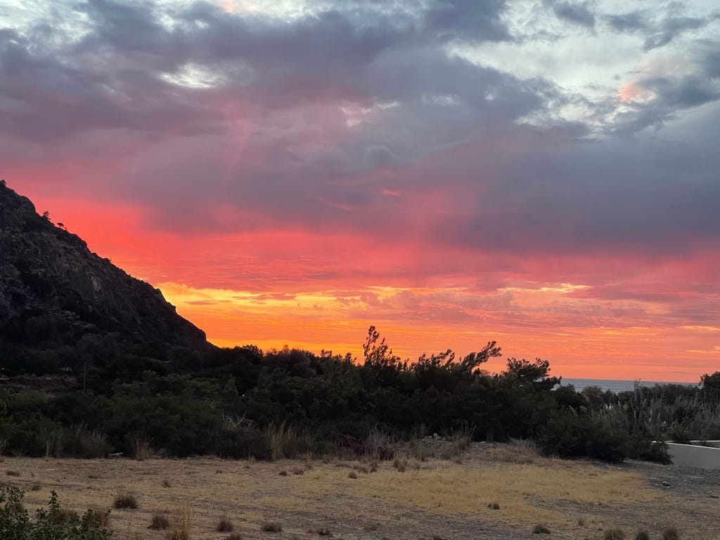 Sunset in Sougia