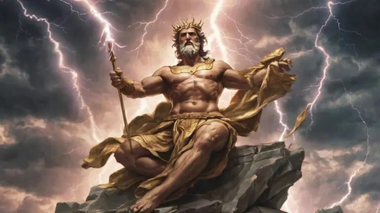 Zeus king of the Olympian gods Zeus king of the Olympian gods