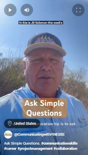 The Weekly Communication Tip is on YouTube