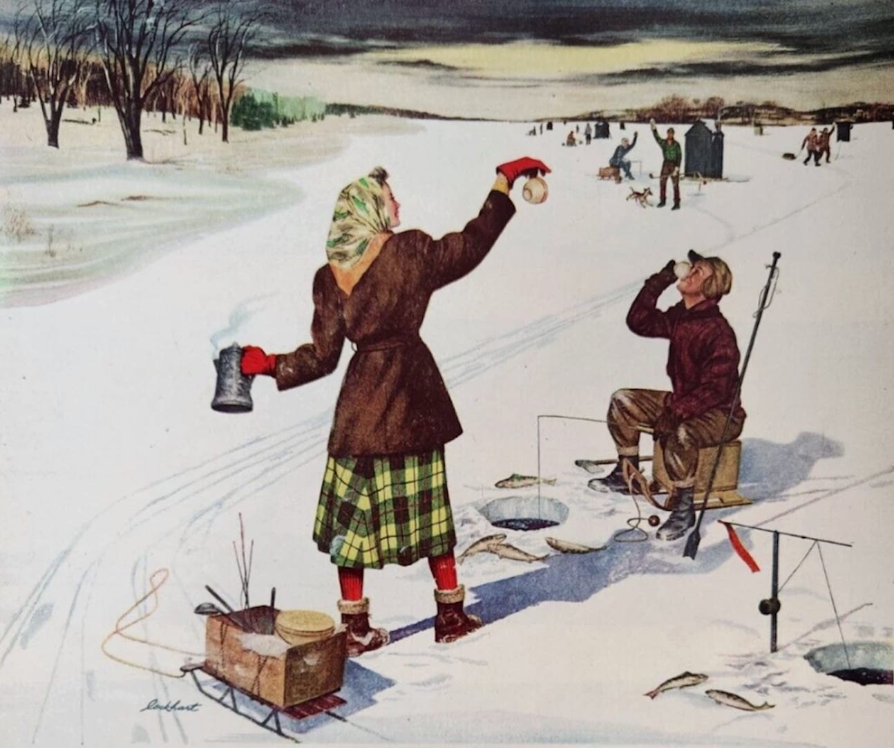 Can ice fishing be a vibe? - by Abby Nierman