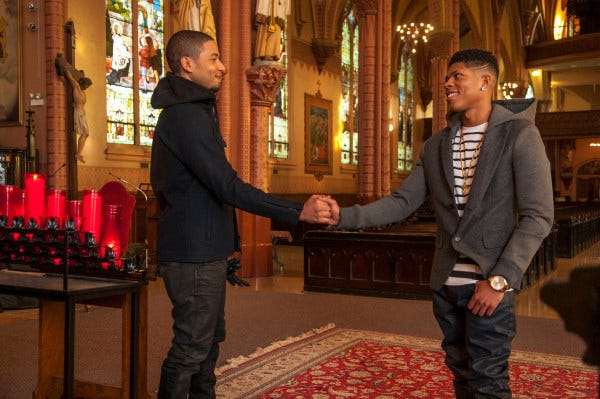 jamal with hakeem bulge in church for empire 2015 jamal with hakeem bulge in church for empire 2015