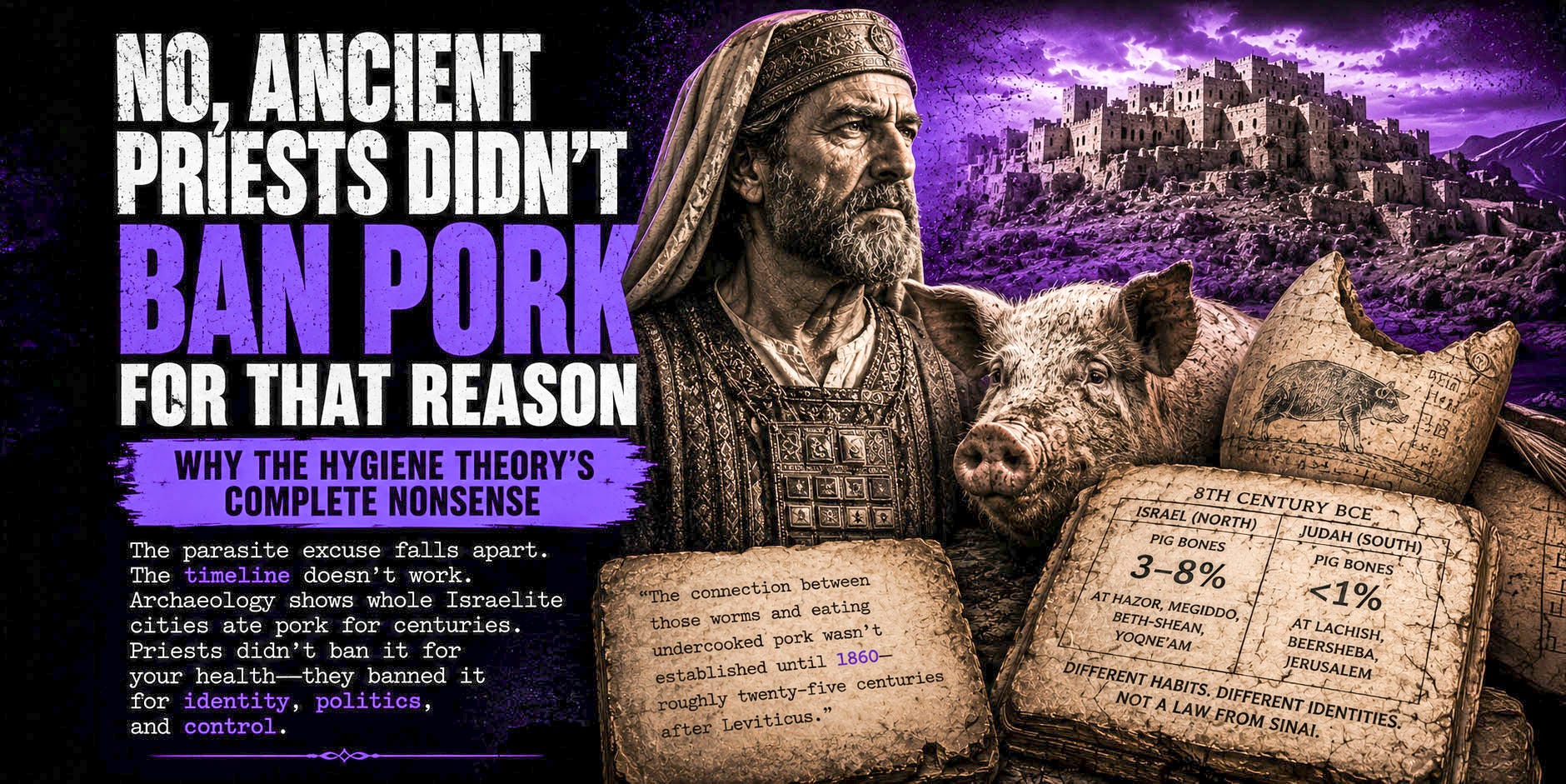 Ancient priest, pig, and archaeological evidence challenging the hygiene theory. Ancient priest, pig, and archaeological evidence challenging the hygiene theory.