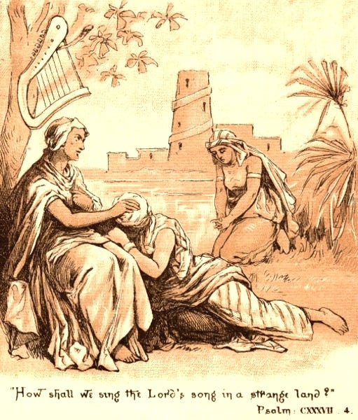 Harps Hanging on Willows – a writer's inkhorn