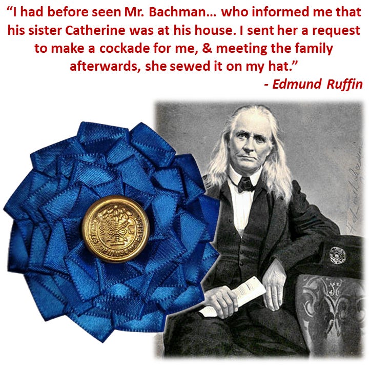 Ruffin satin cockade