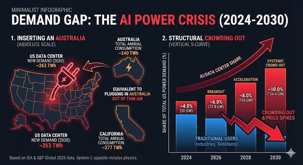 AI Boom Is Creating a $300 Billion Energy Deficit the Fed Can’t Print Away