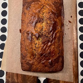 Chocolate and coffee marble cake