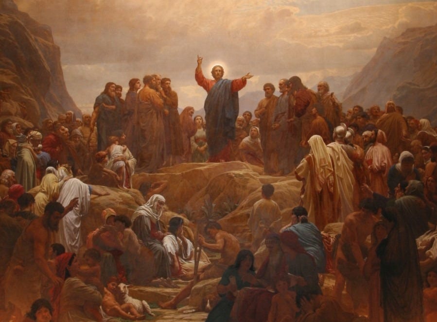 Sermon on the Mount Henrik Olrik Print