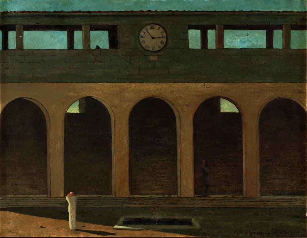 De Chirico, The Enigma of the Hour (c. 1910-11)