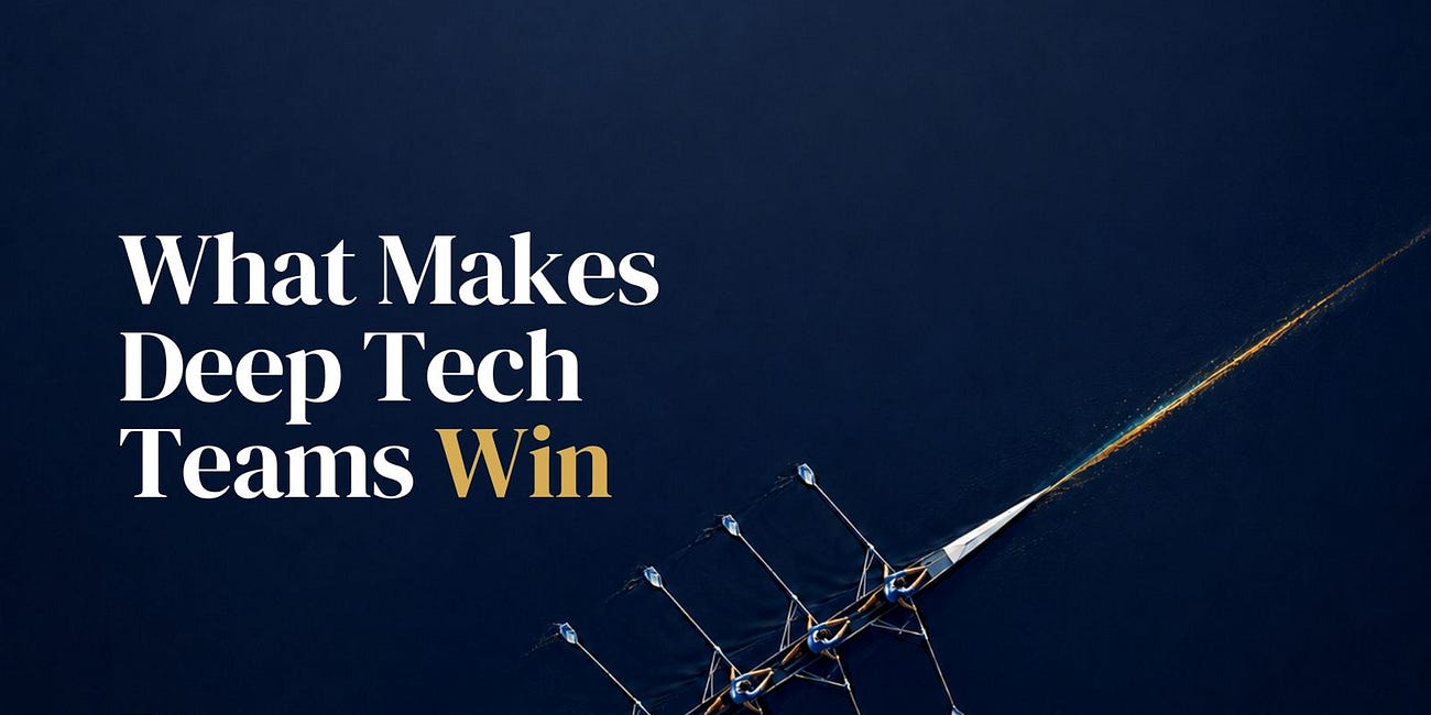 What Makes Deep Tech Teams Win