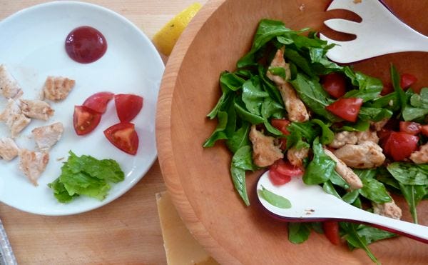 chicken and arugula 2