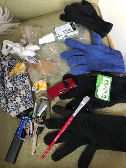 Crazy collection of accoutrements