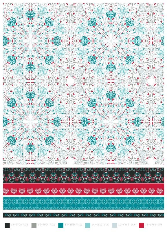dark and light mandala patterns - illustrated by Tasha Goddard