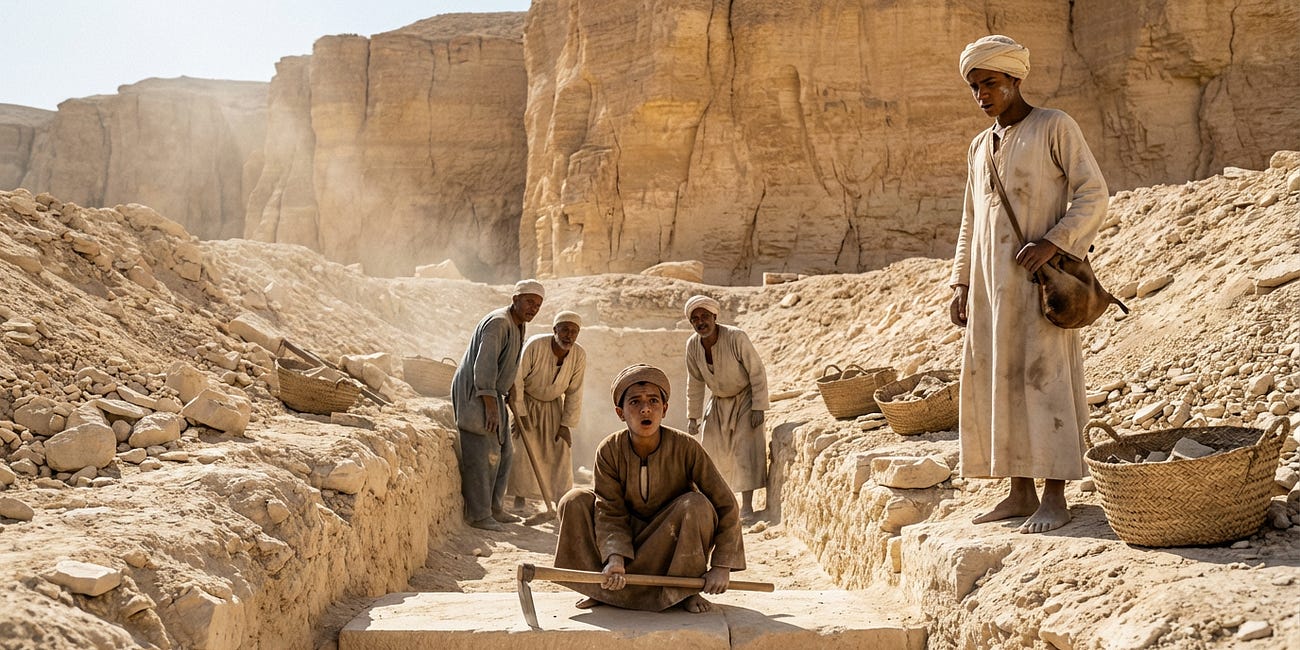 A Day discovering Tutankhamun's Tomb, 1922