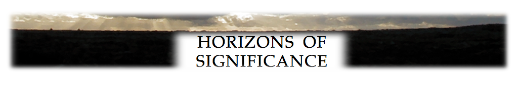 Horizons of Sigificance footer Horizons of Sigificance footer