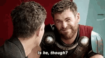 Is He Though Chris Hemsworth GIF - Is He Though Chris Hemsworth Thor  Ragnorak - Discover & Share GIFs