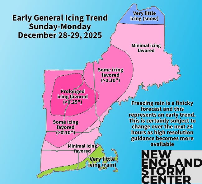 Widespread Wintry Mix on Tap for New England Sunday Night to Monday