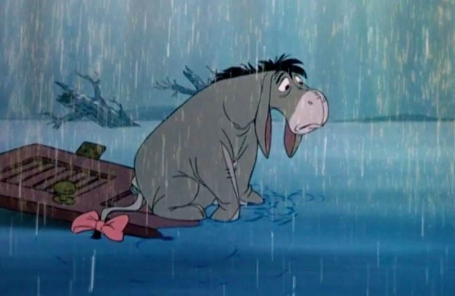 EEYORE on X: "Just another day, #bored in the ...
